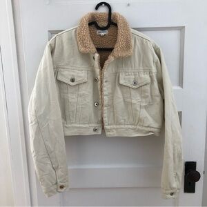 Superdown Madena Cropped Sherpa Jacket